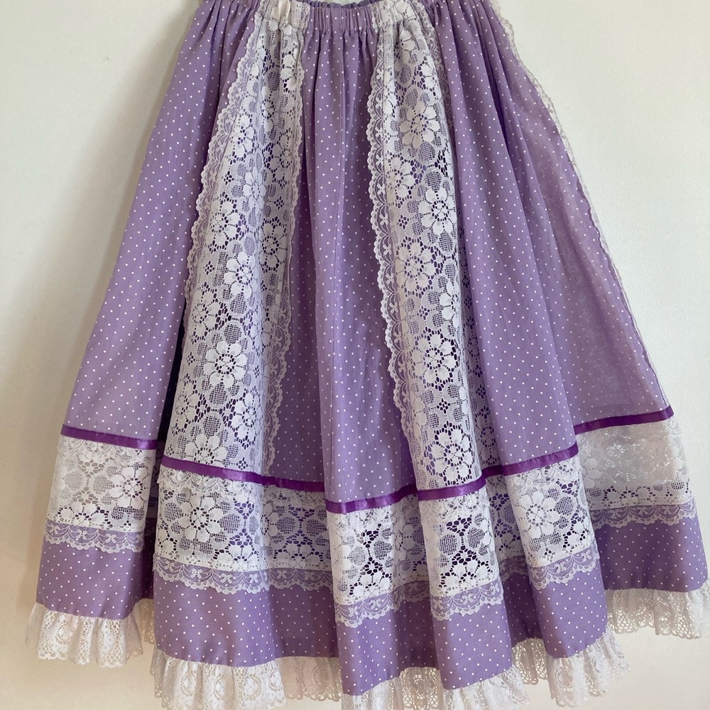 Handmade Prairie Fairy Lace Skirt